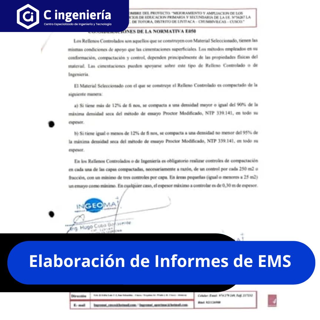 Elaboración de Informes de EMS