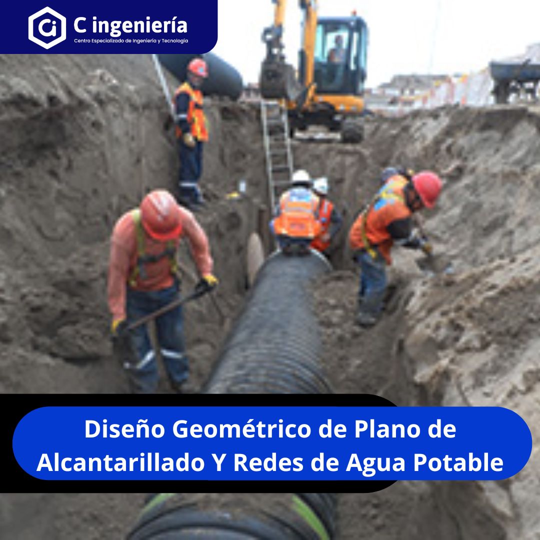 Diseño Geométrico de Plano de Alcantarillado Y Redes de Agua Potable