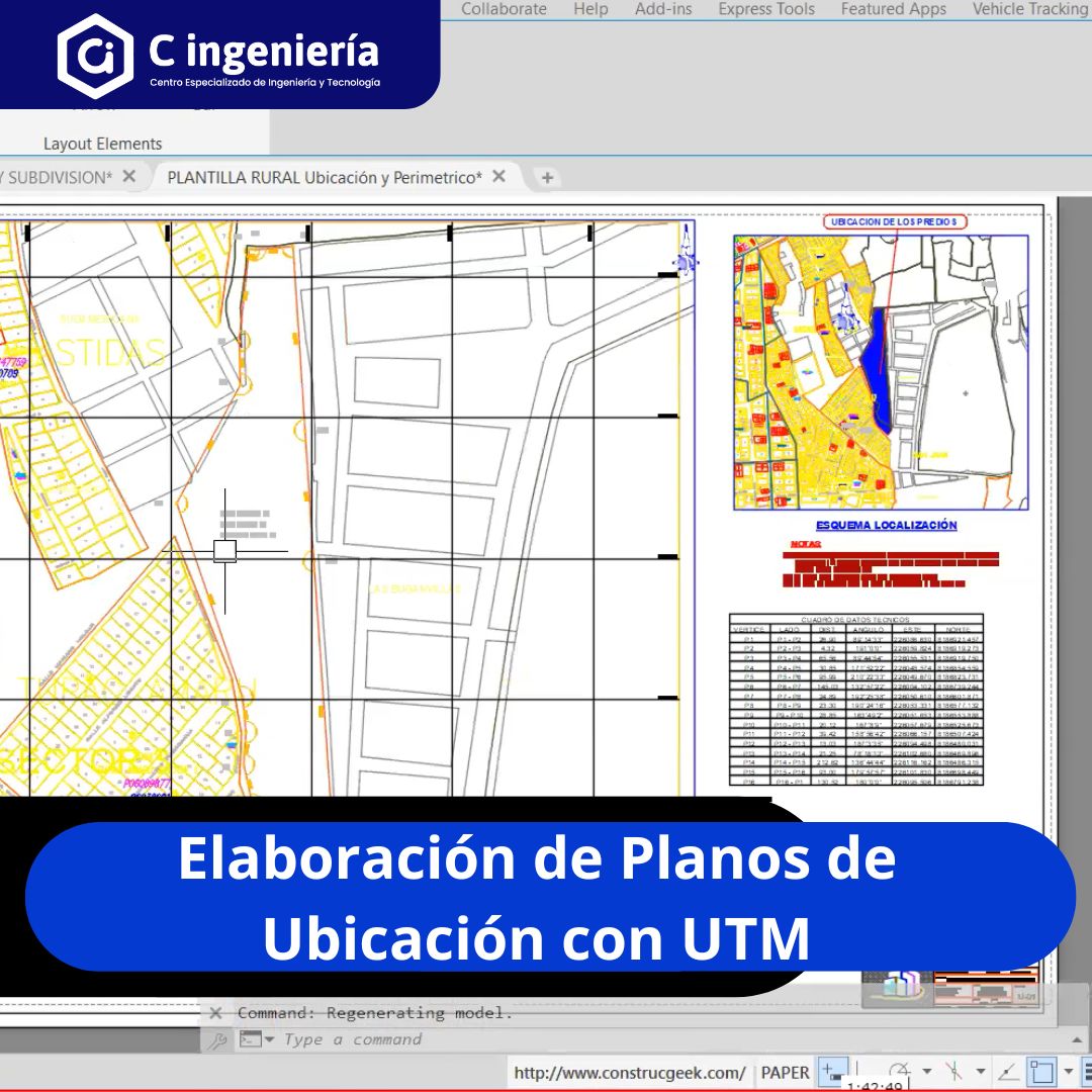 Elaboración de Planos de Ubicación con UTM