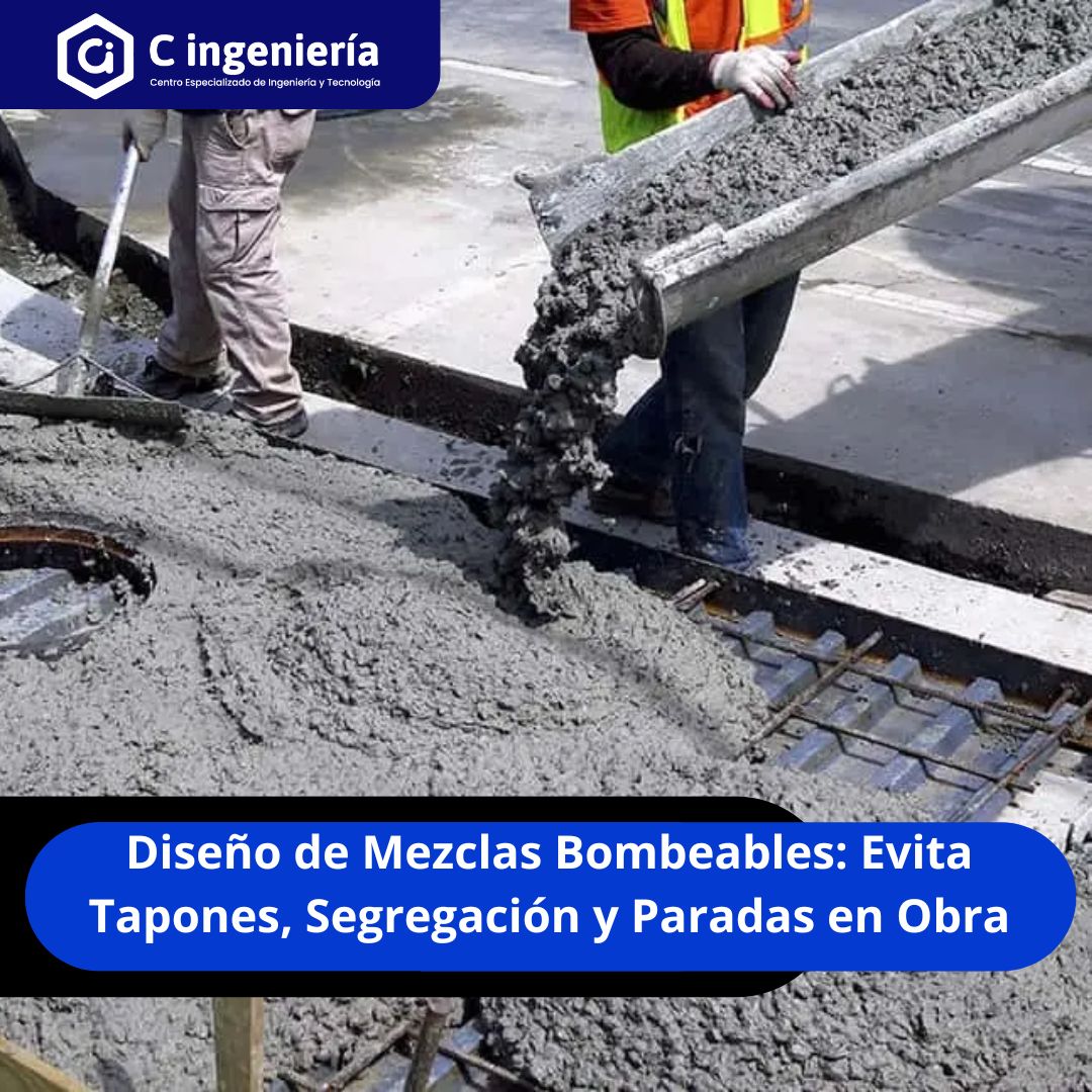 Diseño de Mezclas Bombeables: Evita Tapones, Segregación y Paradas en Obra