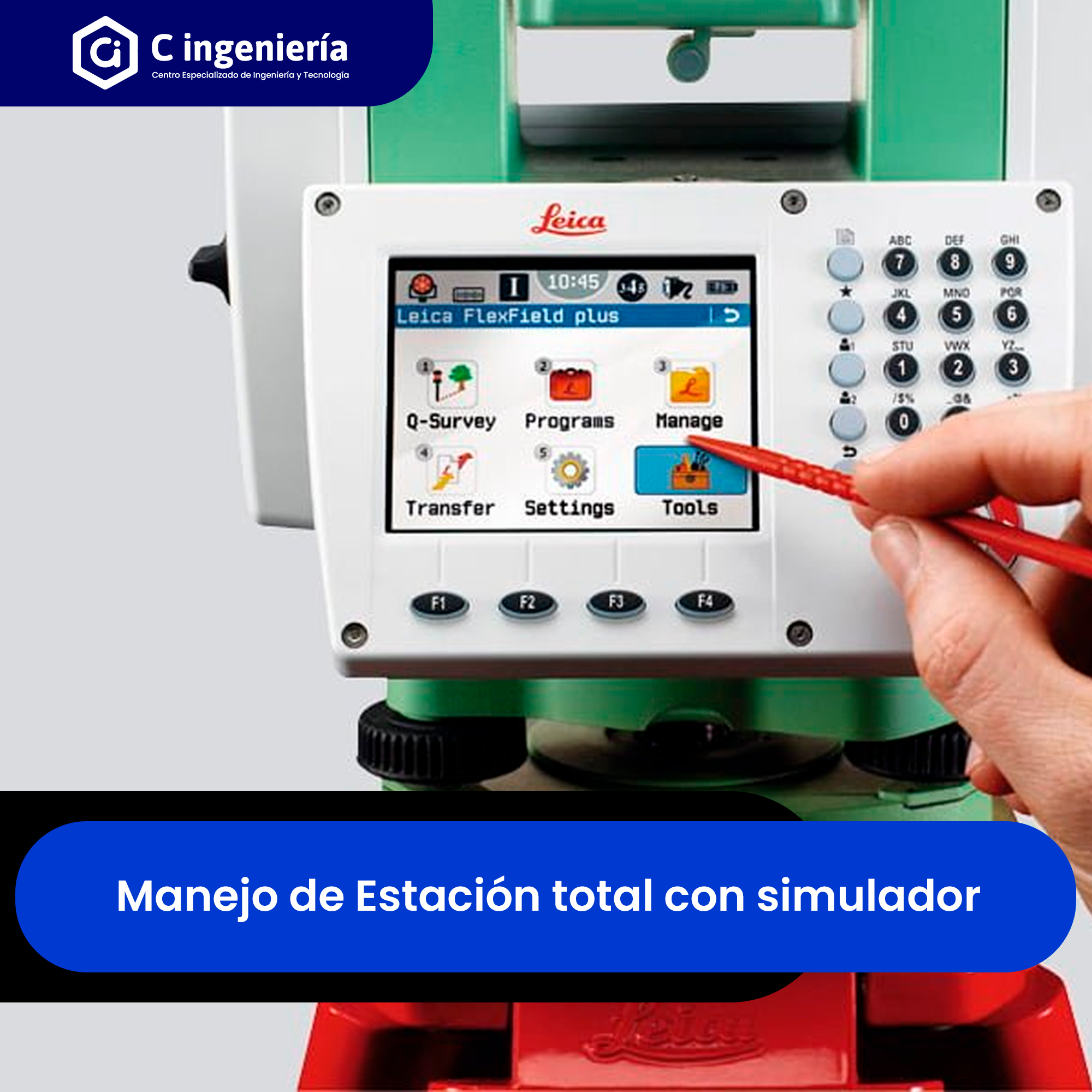 Manejo de Estación total con simulador