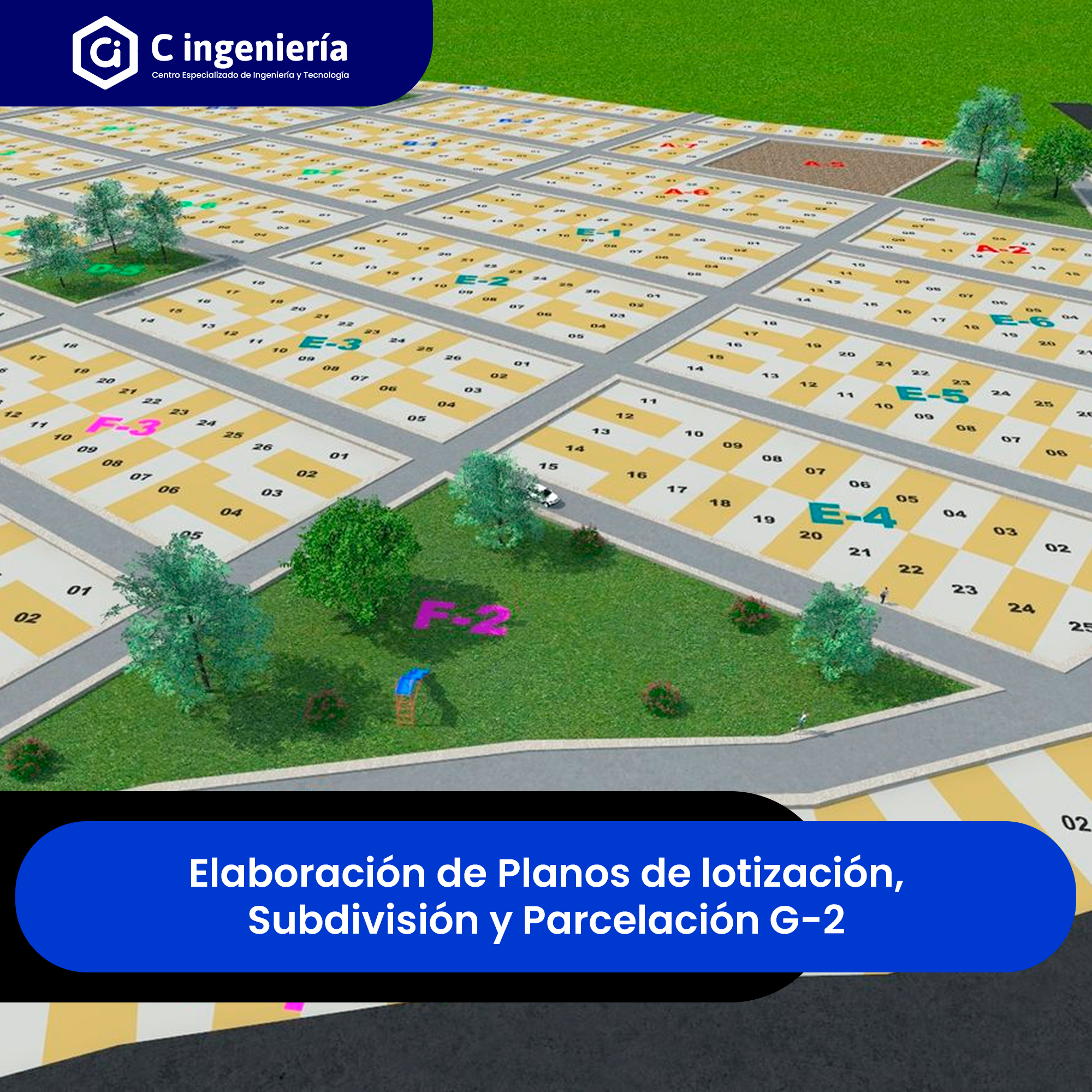 Elaboración de Planos de lotización, Subdivisión y Parcelación