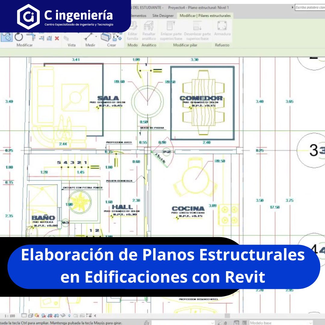 Elaboración de Planos Estructurales en Edificaciones con Revit